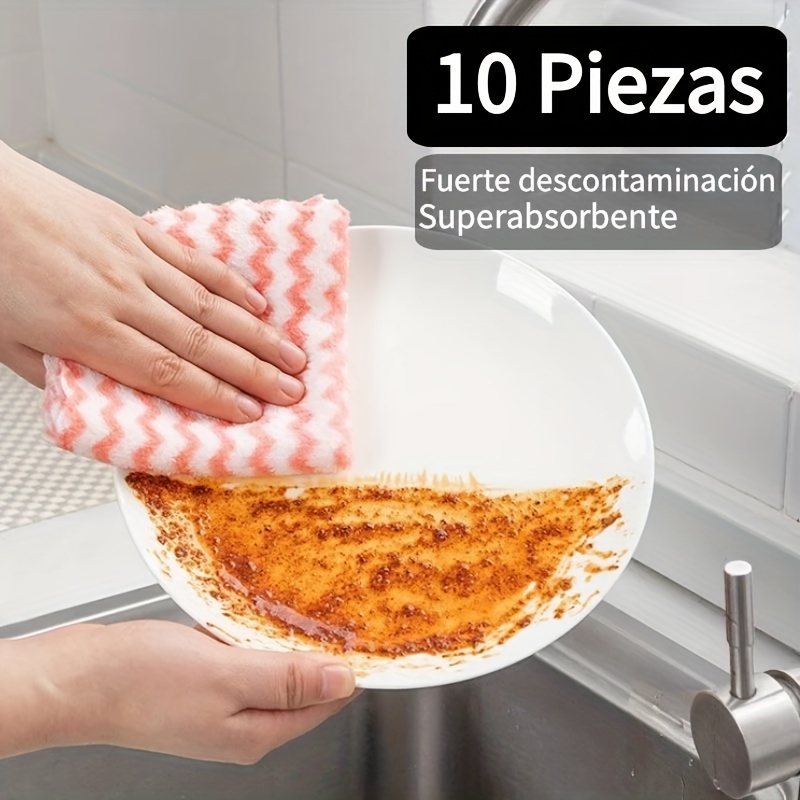 2/5/10 Piezas De Paños De Cocina, Toallas De Limpieza, Toallas De Lavado De  Platos