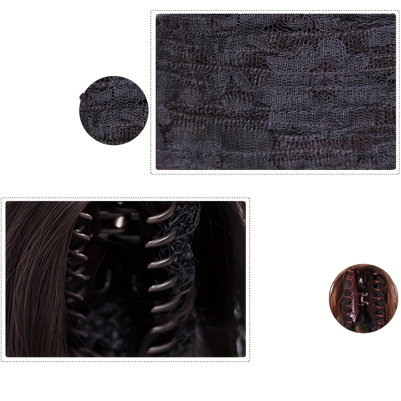 Claw Ponytail Medium Curly Wavy Extensions