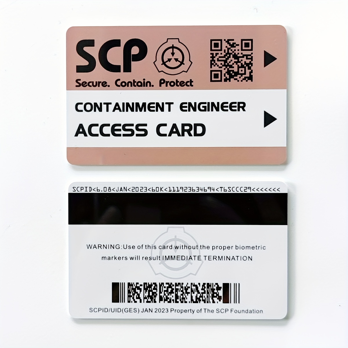 Get Secure Access To The Scp Foundation's Secret Laboratory With Id Cards!  - Temu