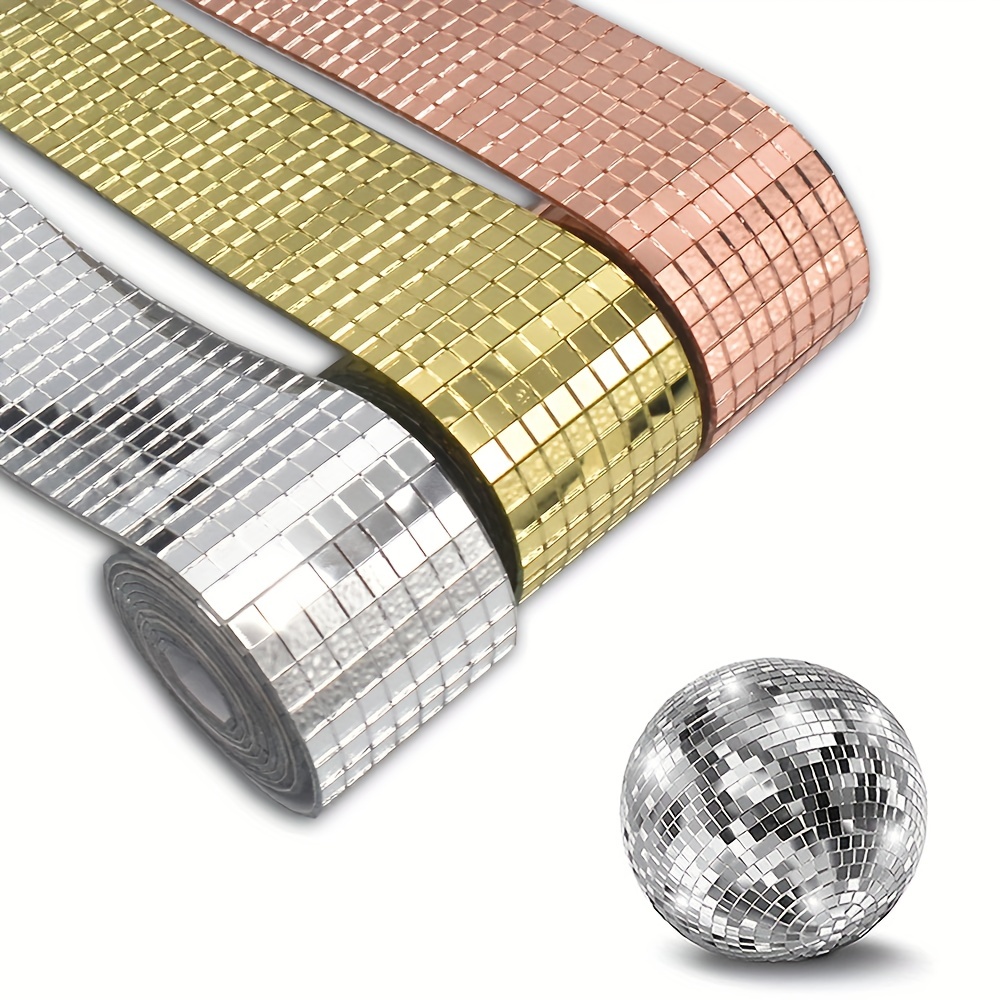 5 x 5 mm Disco Tiles Self-Adhesive Disco Earrings Mirror Mosaic Tiles Women