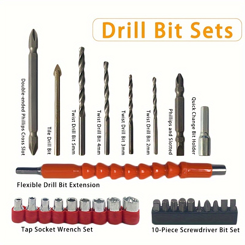 Drill Bit Extension Set Magnetic Drill Screwdriver Bit - Temu