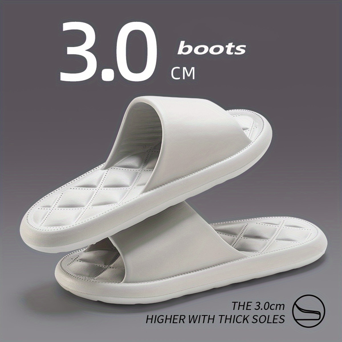  Pillow Slides | Woman's and Men's Slippers | Non-Slip | Thick  Soles | Ergonomically Designed Slides | Indoor & Outdoor Use | Soft Shower