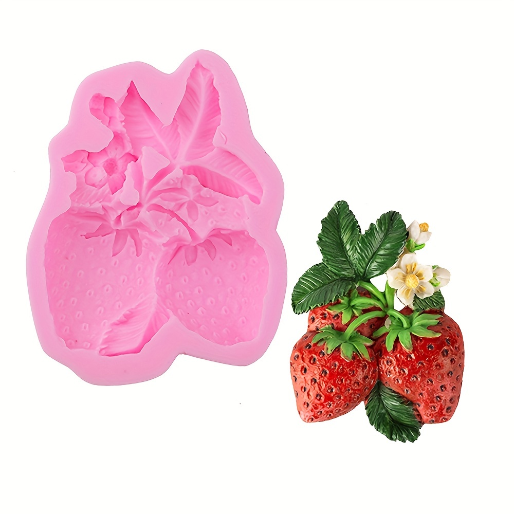 3d Strawberry shaped Silicone Mold Silicone Materials For - Temu