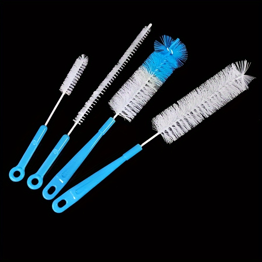 Dish Brush Set of 4 with Bottle Water Brush Dish Scrub Brush Straw