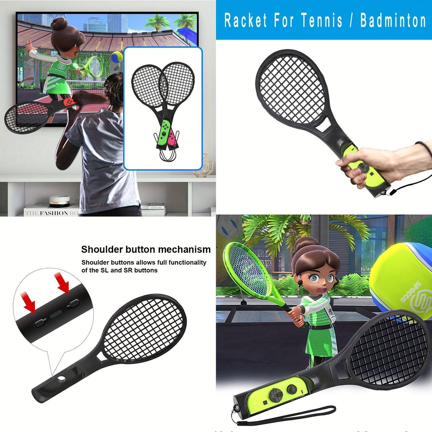 Ensemble d'accessoires de sport Switch 10 en 1 pour Switch / Oled, Switch  Sports Gaming Accessoires Kits pour améliorer l'expérience de jeu