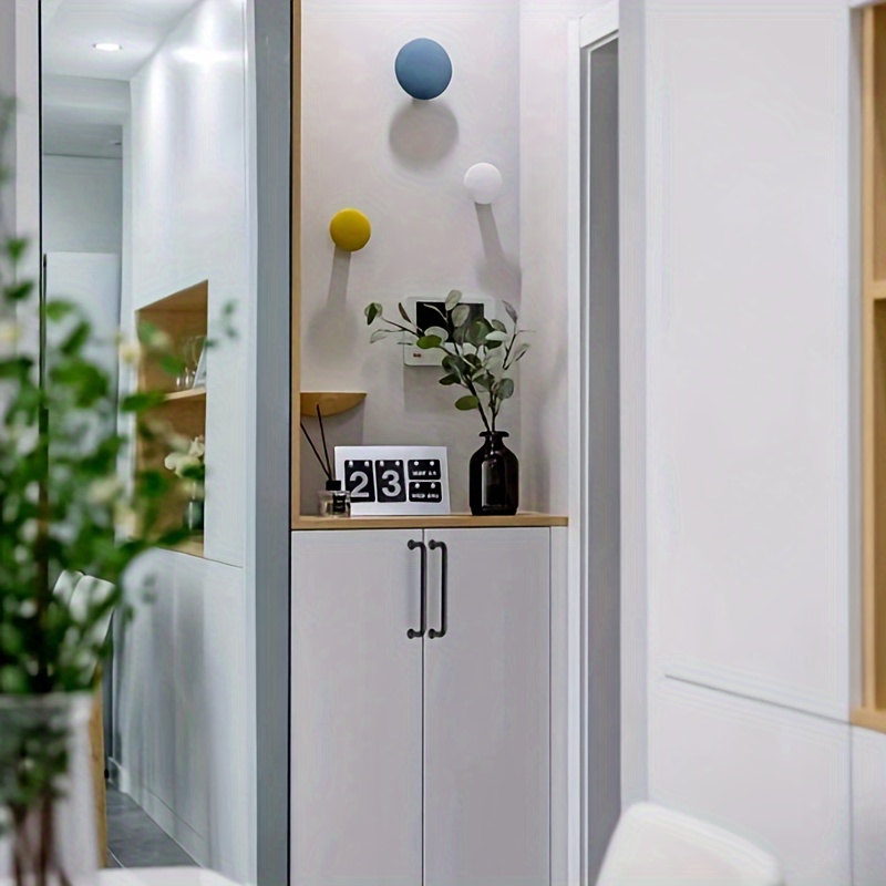 Zinc Alloy Wardrobe Drawer Shoe Handle Black Simple Temu