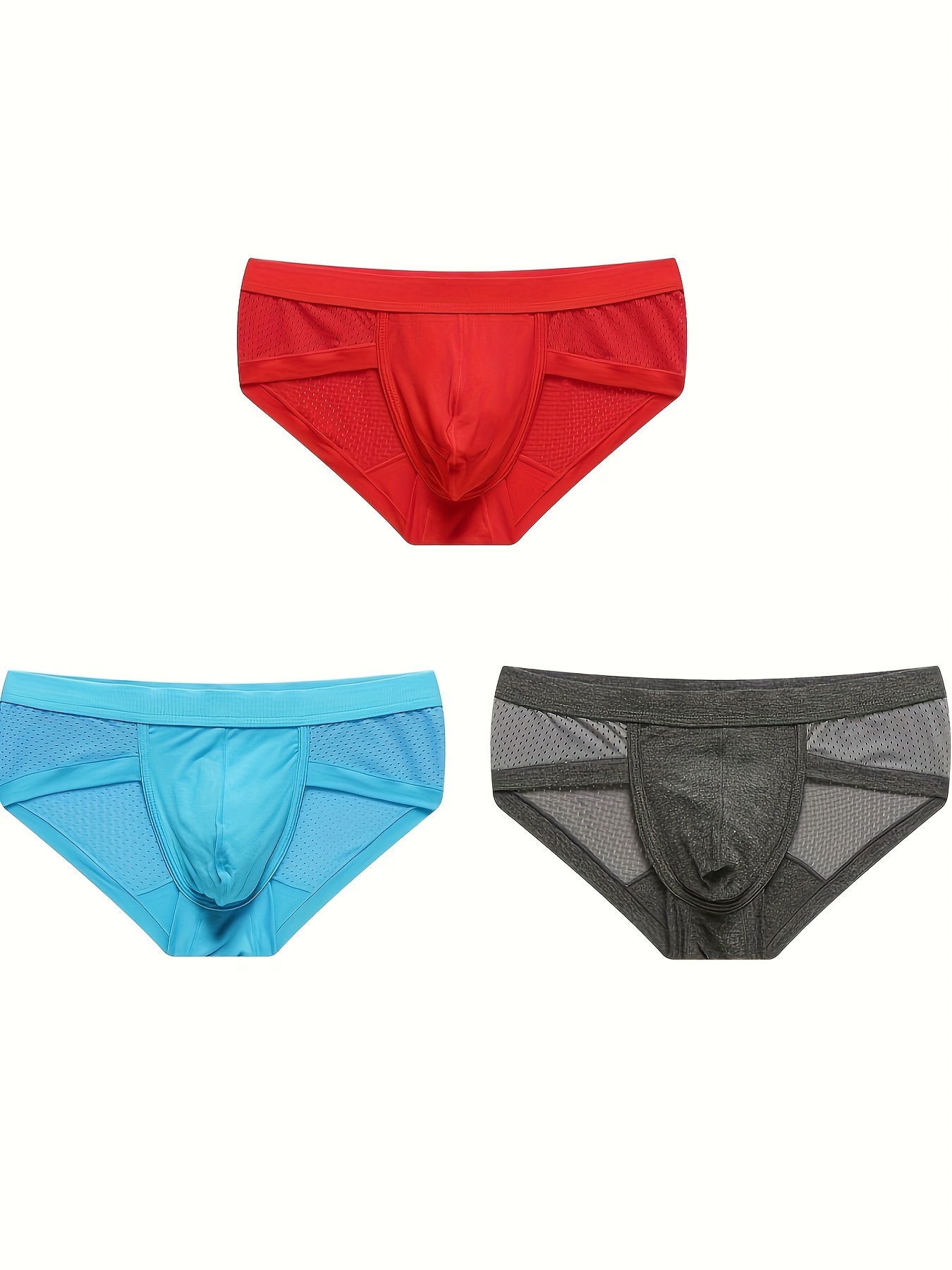 Men's Underwear Sexy Low Waist Open Front U Lug Pouch Fit - Temu