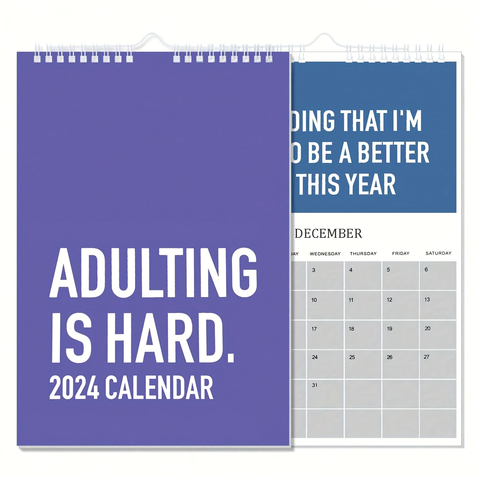 Adulting Is Hard 2024 Calendar 2024 Monthly Inspirational Temu Australia