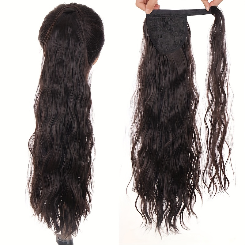 Corn Curly Drawstring Ponytail Hair Extension Long Curly Wavy Ponytail