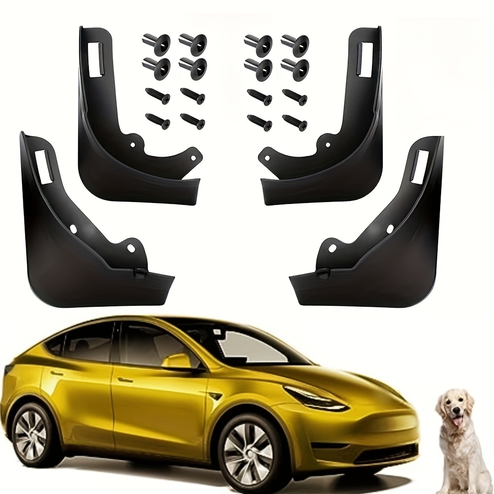 For Model Y Mud Flaps Splash Guards Front And Rear Mud Flap For Model Y  2020 2021 2022 2023 Accessories (no Need To Drill Holes) - Temu United  Kingdom
