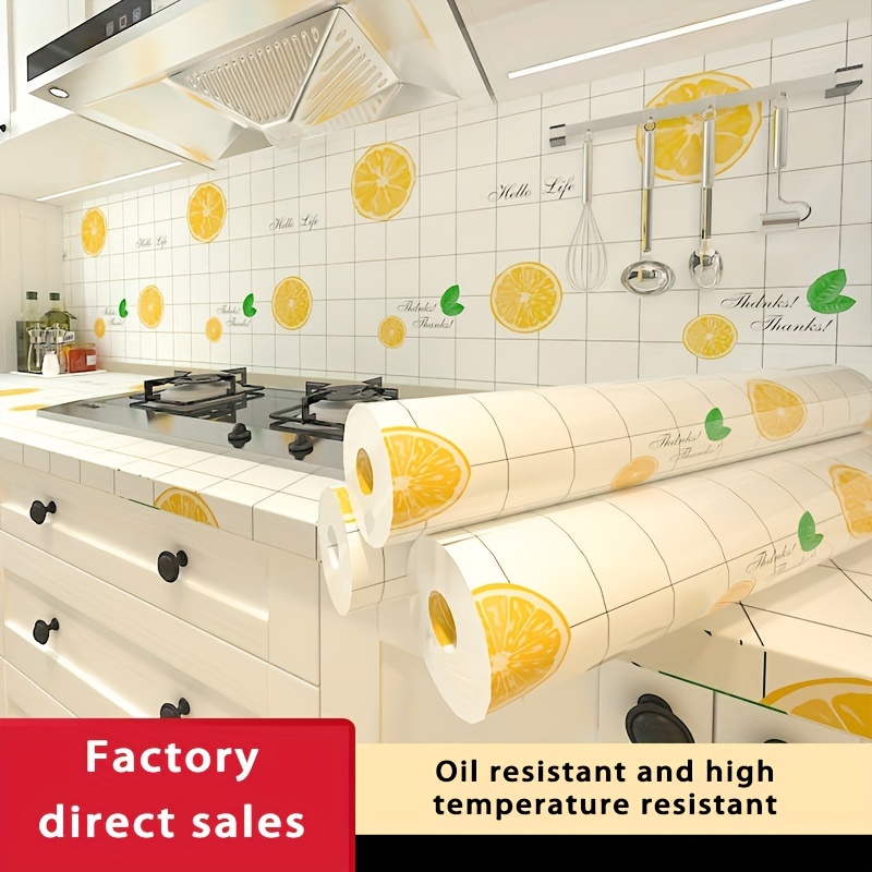 Kitchen Oil Resistant Sticker Fire Resistant - Temu