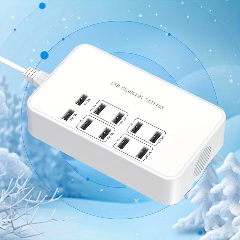 USB Charger Station,20-Port 100W/20A Multiple USB Charging Station,Multi  Ports USB Charger Charging for Smartphones，Tablets，and Other USB Devices.