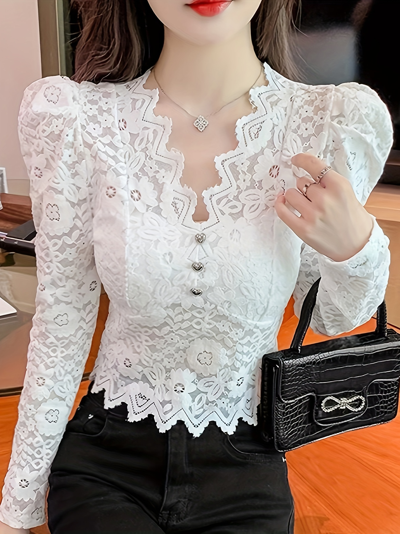 21ss stussy Floral Pattern Lace Shirt buying