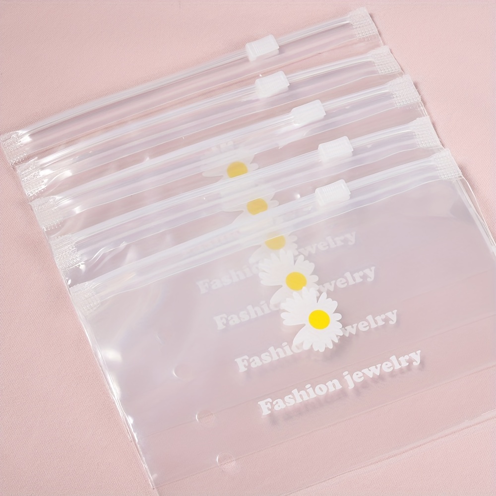 Small Daisy Transparent Plastic Bag Pretty Mini Mixed - Temu