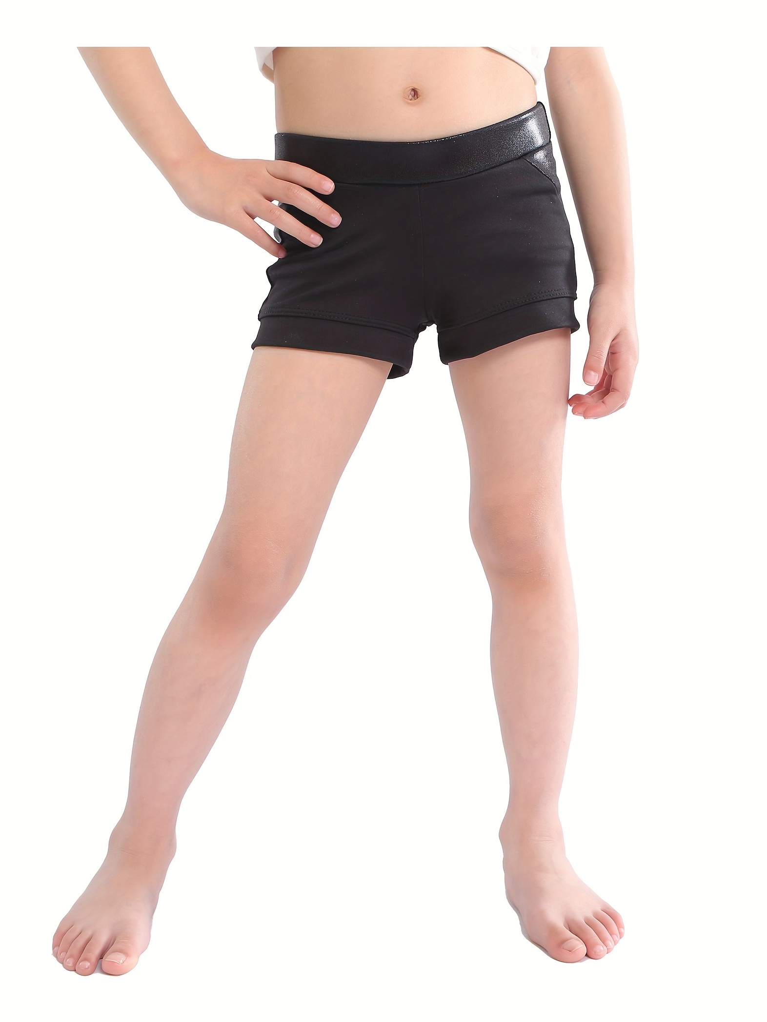 Girls Gymnastics & Dance Boy Cut Booty Shorts