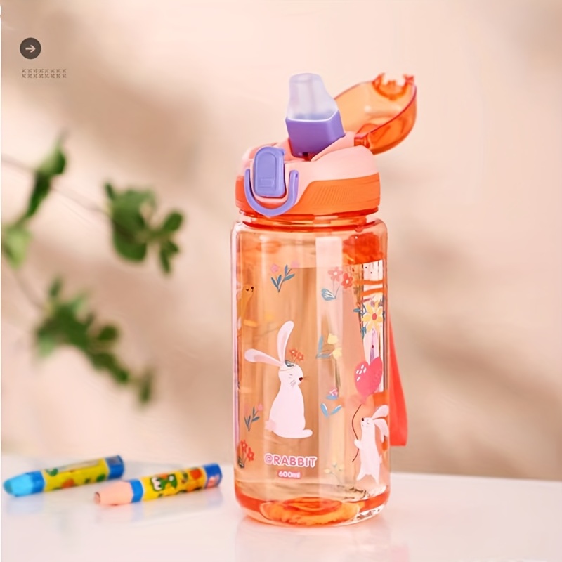 Blueyed Cup Cartoon Straw Cup Outdoor Sports Double Plastic Cup Water  Bottle Portable Sport Tea Coffee Cup Tour Leak Proof Seal - AliExpress