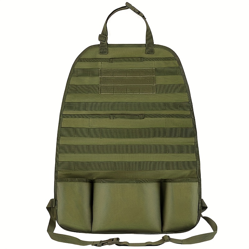 Universal Tactical Seat Cover Seat Back Organizer Storage Bag