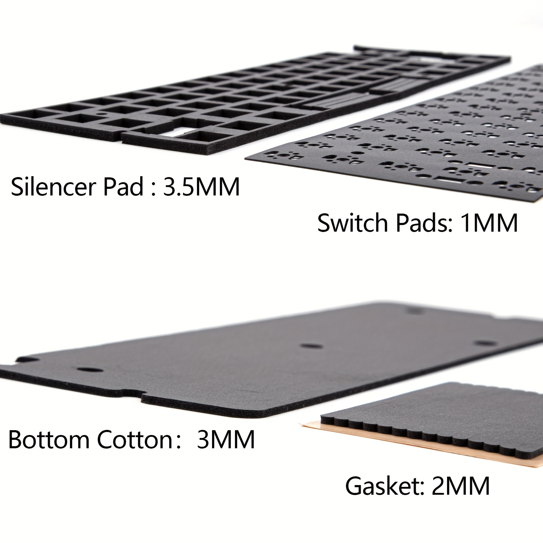 Spacebar Foam Fill Kit: Silencer Cotton Pcb Pad Keysporon Pe - Temu