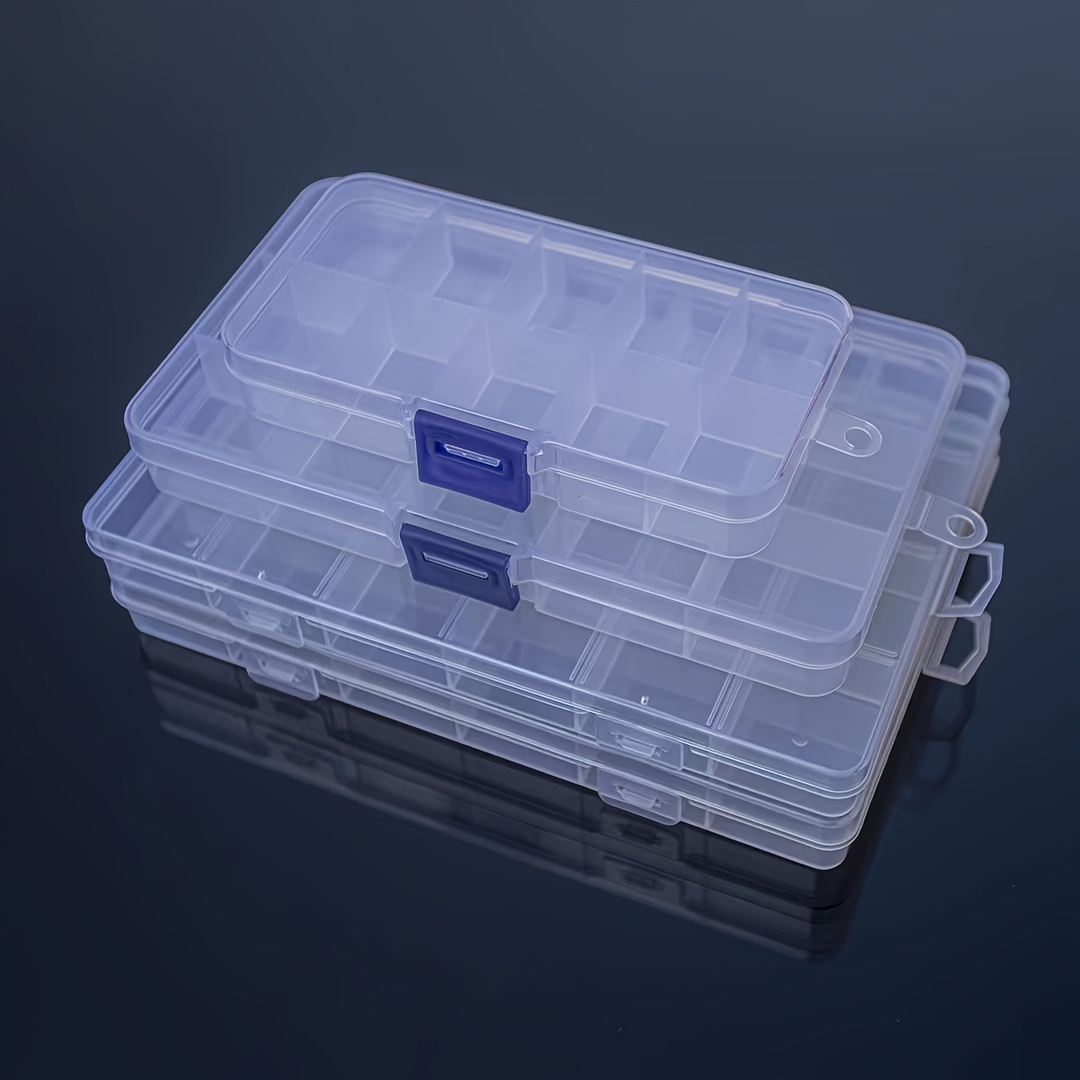 Transparent Plastic Storage Box Fishing Tackle Box Medicine - Temu