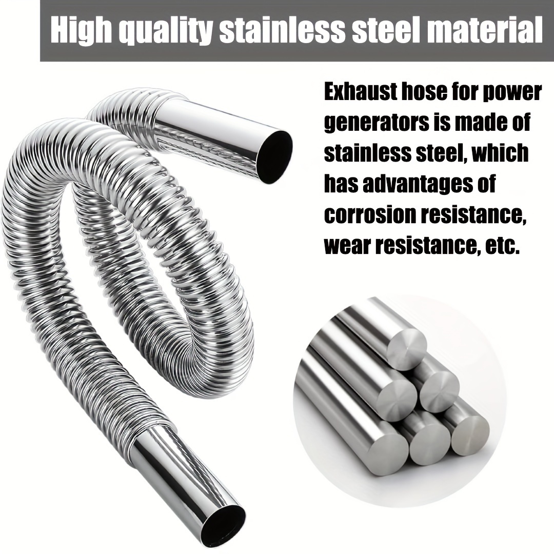 Stainless Steel Exhaust Hose for Power Generator and 24mm Exhaust