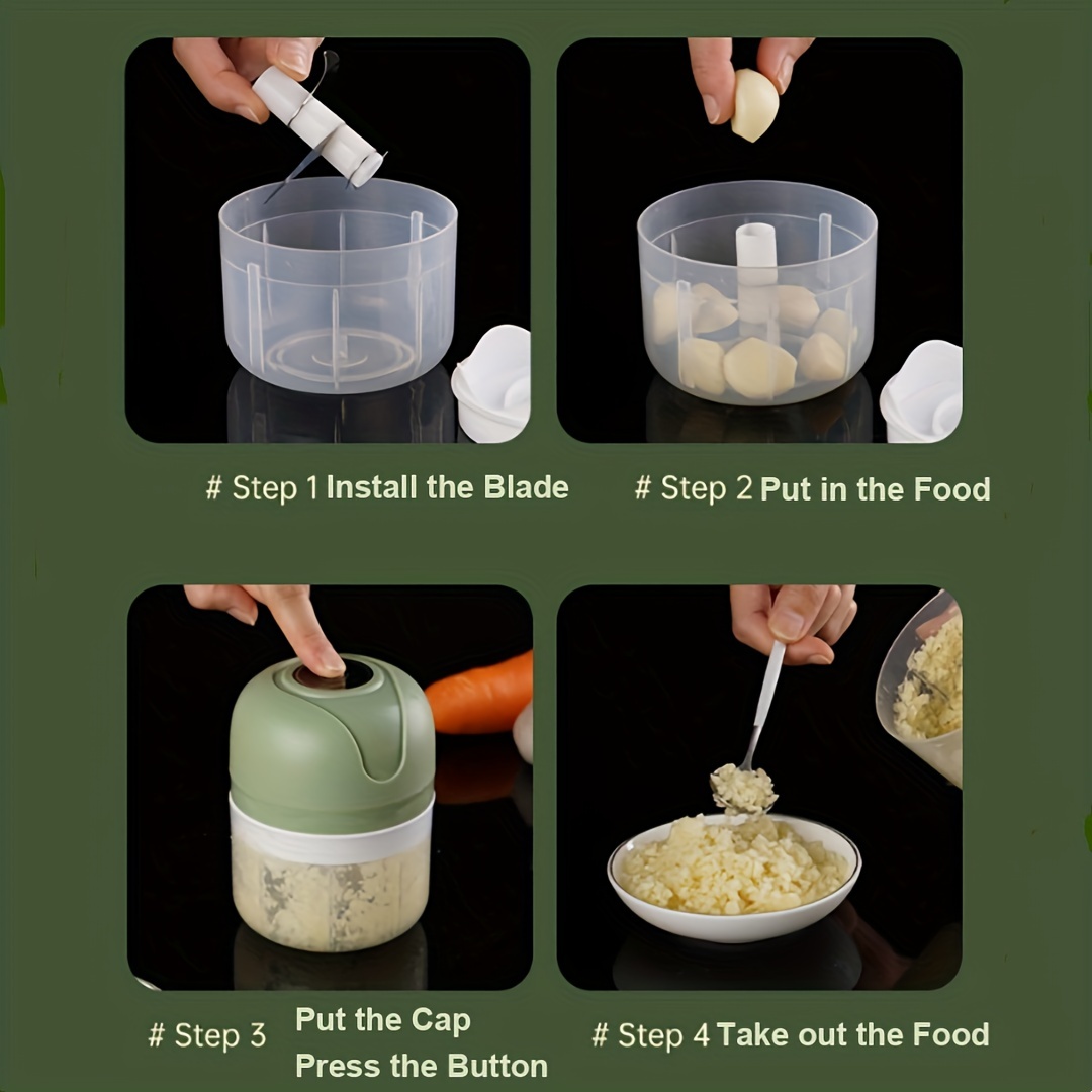 Electric Mini Garlic Mixer Multifunctional Food Supplement - Temu