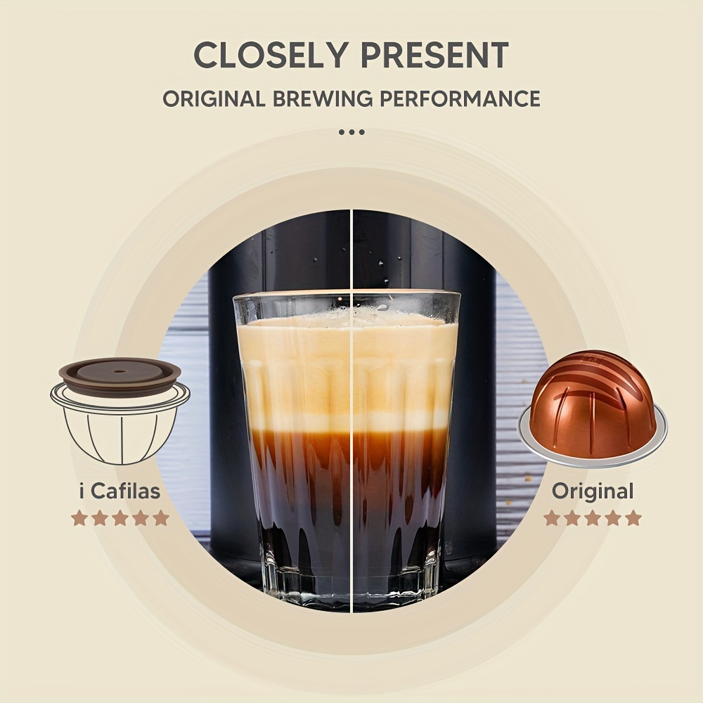 Cápsulas Nespresso recargables – Cápsulas de café reutilizables para tazas  Nespresso – Compatible con OriginalLine – Paquete de 6