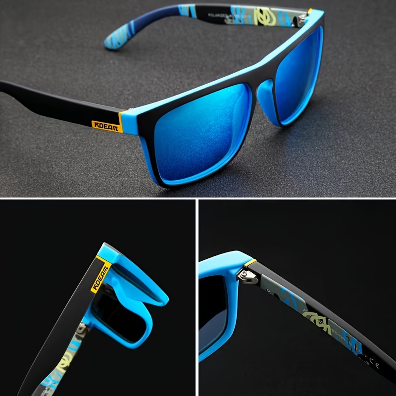 KDEAM 2023 Style Polarised Sunglasses For Men + Hard Case, Matte Black