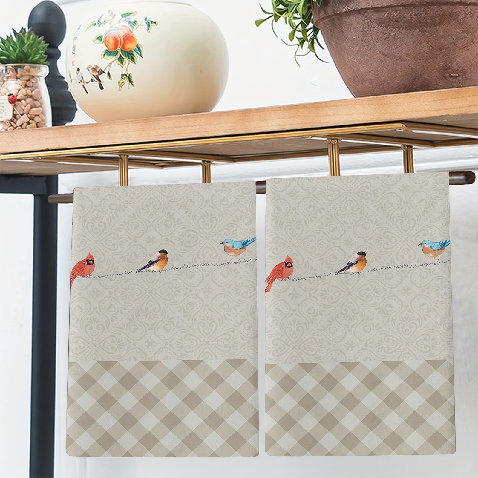 Set of 3 Multi-Purpose Hummingbird Kitchen Towel Soft Absorbent