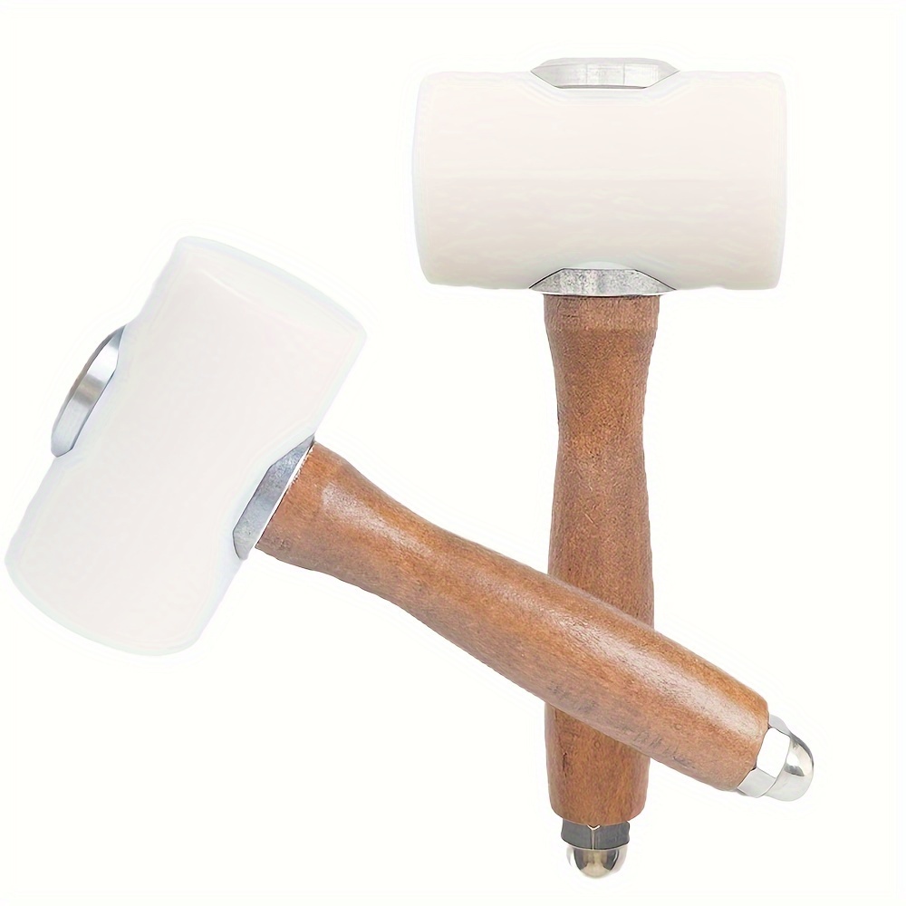 Leather Hammer, Cowhide Leather Mallet Sewing Wooden Mallet Diy