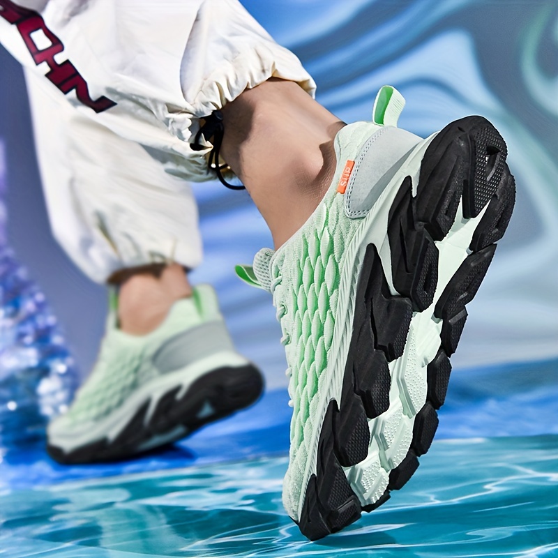Zapatos Deporte Informales Transpirables Dibujo Escamas Pescado Cordones  Hombre, Zapatillas Antideslizantes Absorción Impacto Exteriores Correr  Caminar - Calzado Hombre - Temu