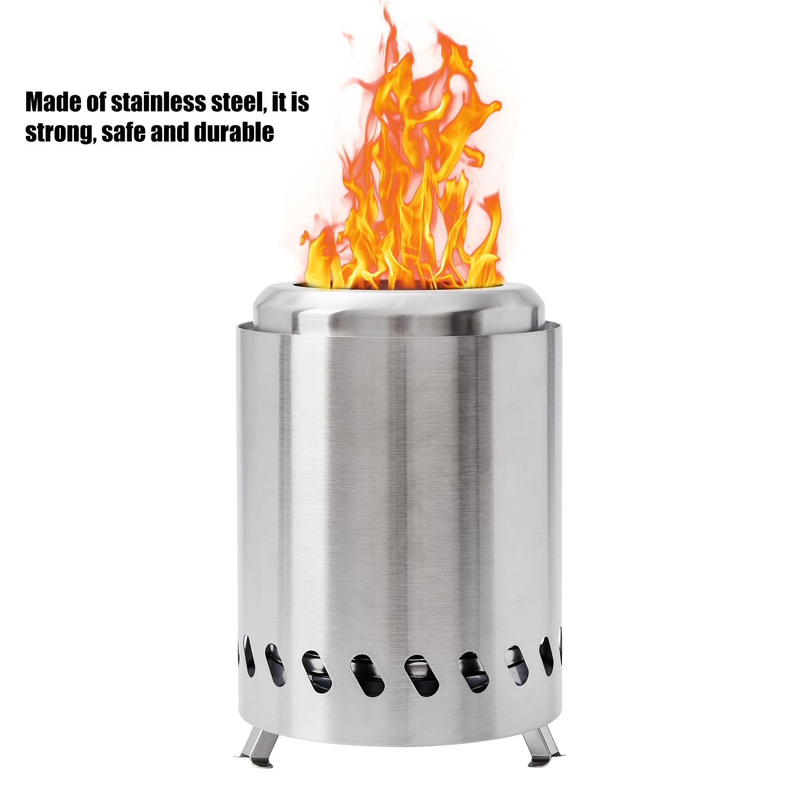 Acier inoxydable - Bac à feu brûlant, baril de combustion