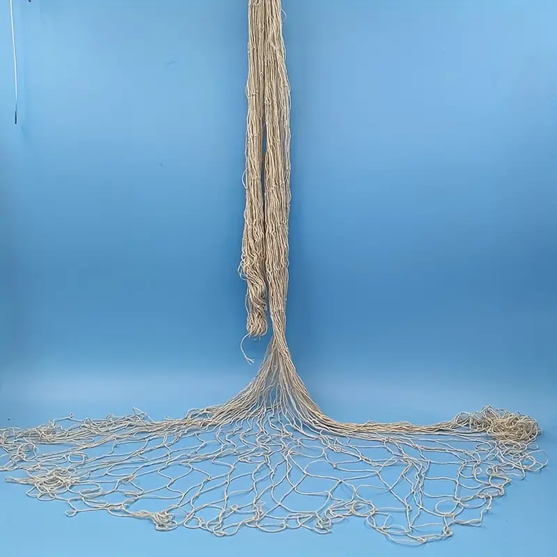 Hand woven Cotton Rope Fishing Net Home Decoration - Temu