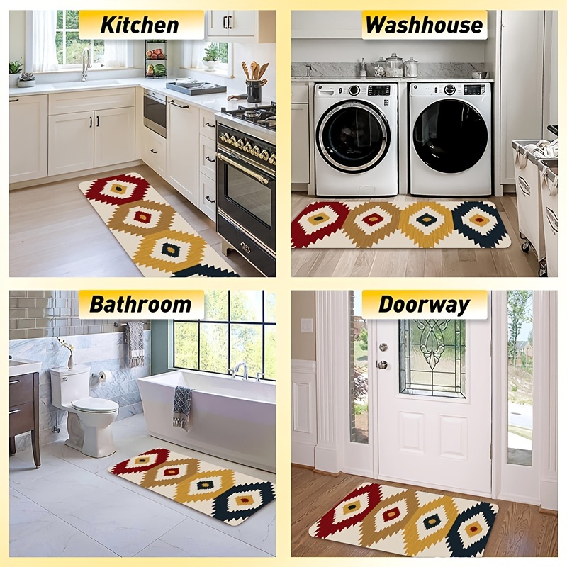Soft Anti-Fatigue Kitchen Rug Waterproof Non-Slip Runner Rug