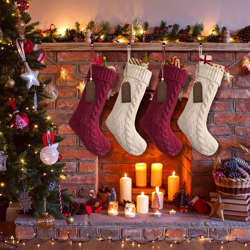 2023 Christmas Stocking Christmas Boots For Fireplace Socks