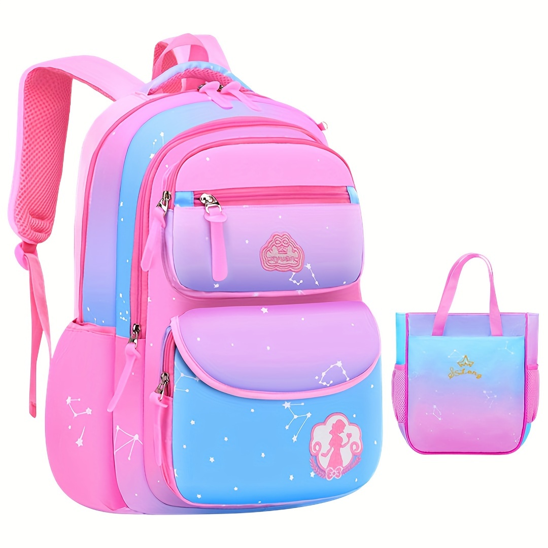 Kids School Backpacks with Lunch Box Girls School Backpack Teen Backpack  2pcs