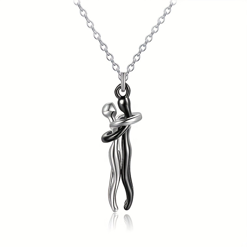 Couple Hug Pendant Necklace, Family Hug Design