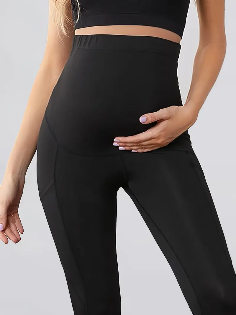 Pregnant Women's Leggings Belly Yoga Workout Maternity - Temu Canada