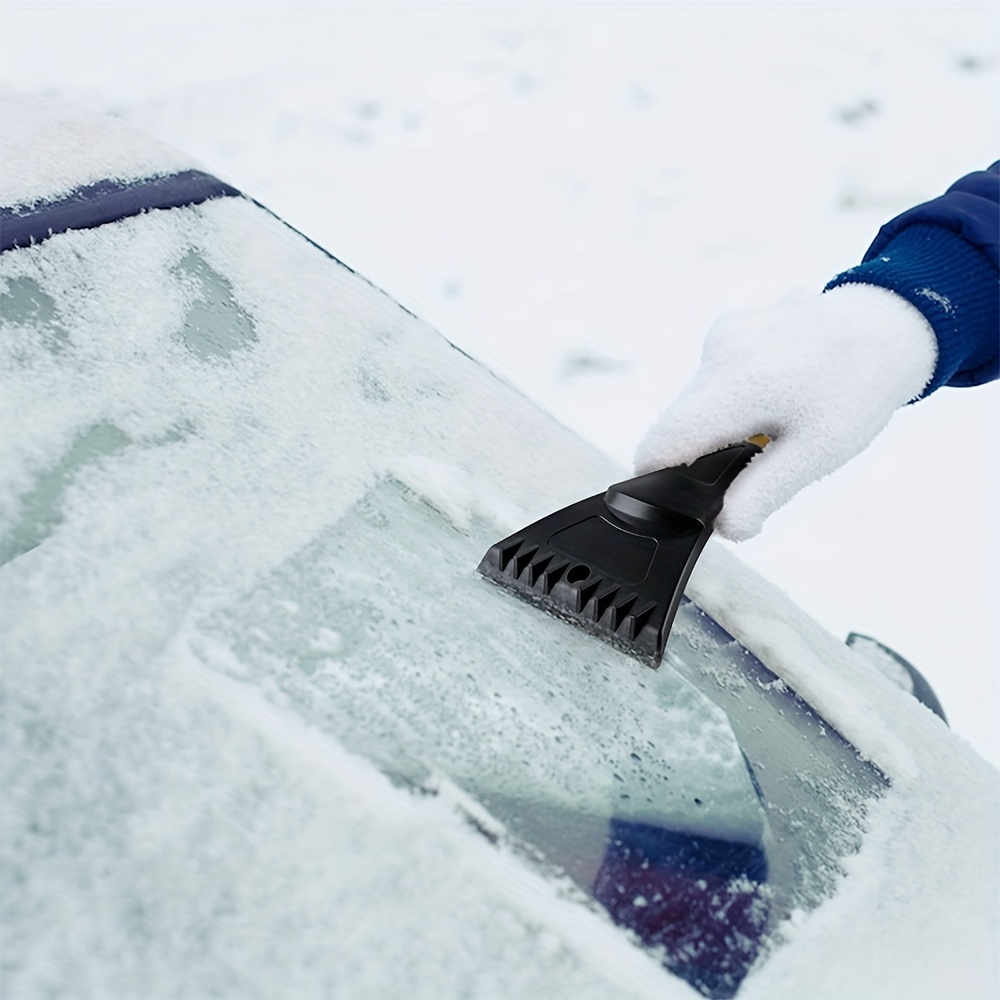 Grattoir à glace à longue tige pour voiture SUV, brosse à neige amovible,  produits d'hiver