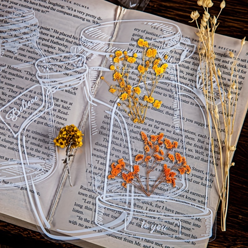 Transparent Dried Flower Bookmarks Diy Handmade Bookmarks - Temu