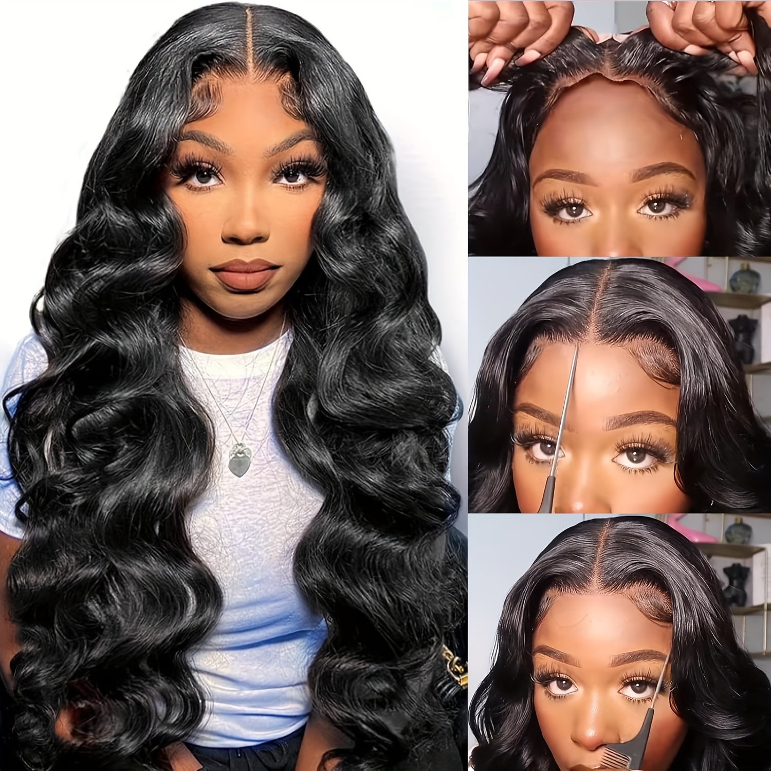 150% Density 13x4 Lace Front Human Hair Wigs Body Wave Lace - Temu