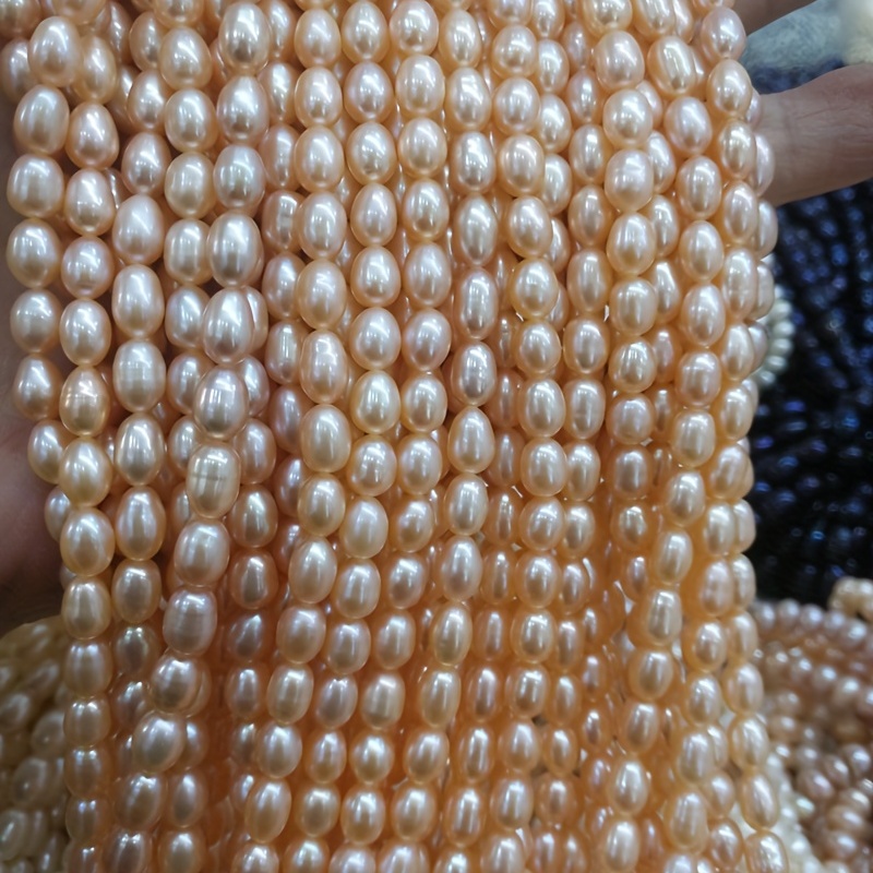 Natural Freshwater Pearl Beads Rice Shaped