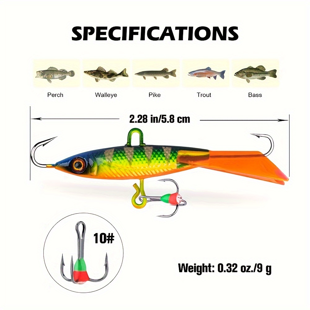 Goture Ice Fishing Jigs Kit Ice Fishing Lures,Ice Fishing Jigging Lures,Ice  Jigs Ice Fishing Bait for Crappie Panfish Walleye Bluegill Pike Perch Ice  Fishing Gear : Sports & Outdoors 