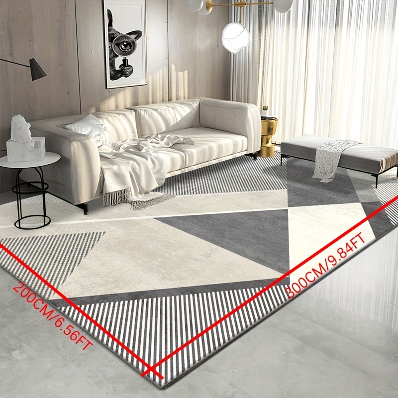 Living Room Carpet Floor Mats Area Rugs Modern Geometric - Temu