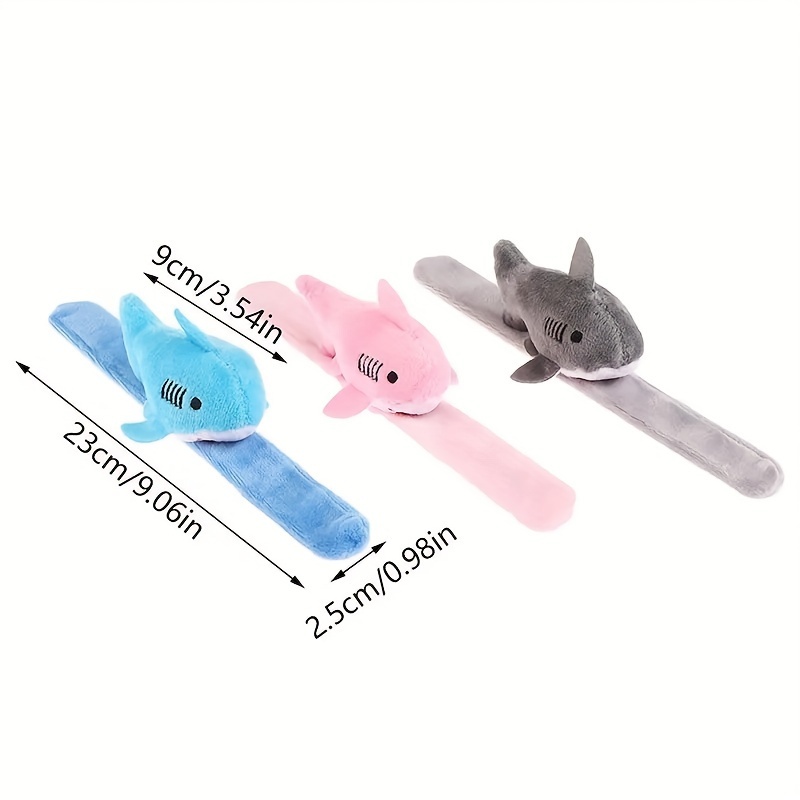 Cute Little Shark Plush Doll Diy Clap Ring Performance Prop - Temu
