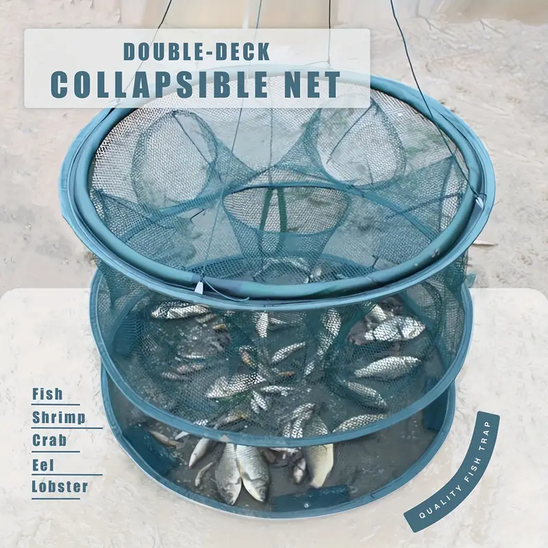  KOMCLUB Floating Fishing Net,Collapsible Fishing Net