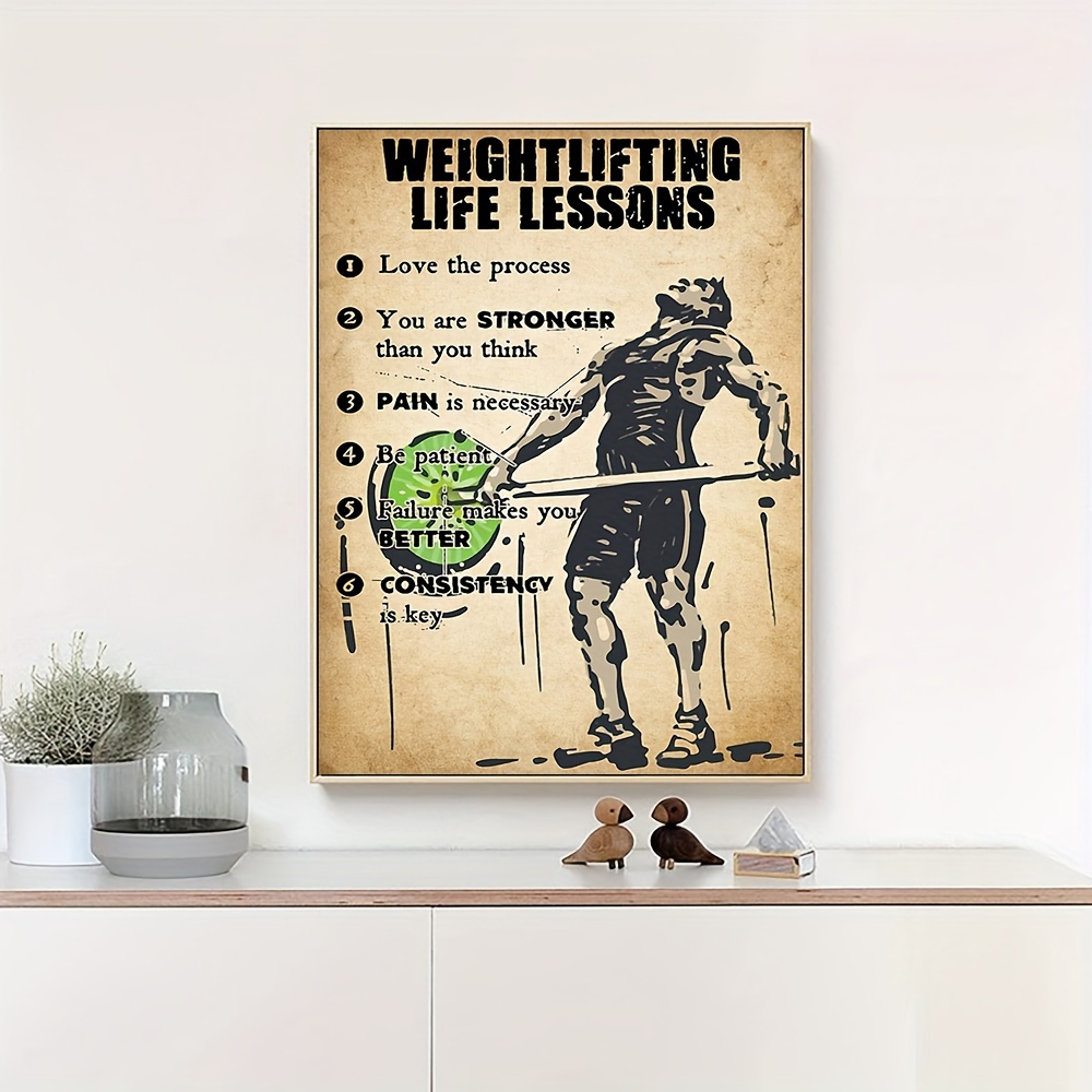 Canvas Poster Modern Art Fitness Wall Decoration - Temu