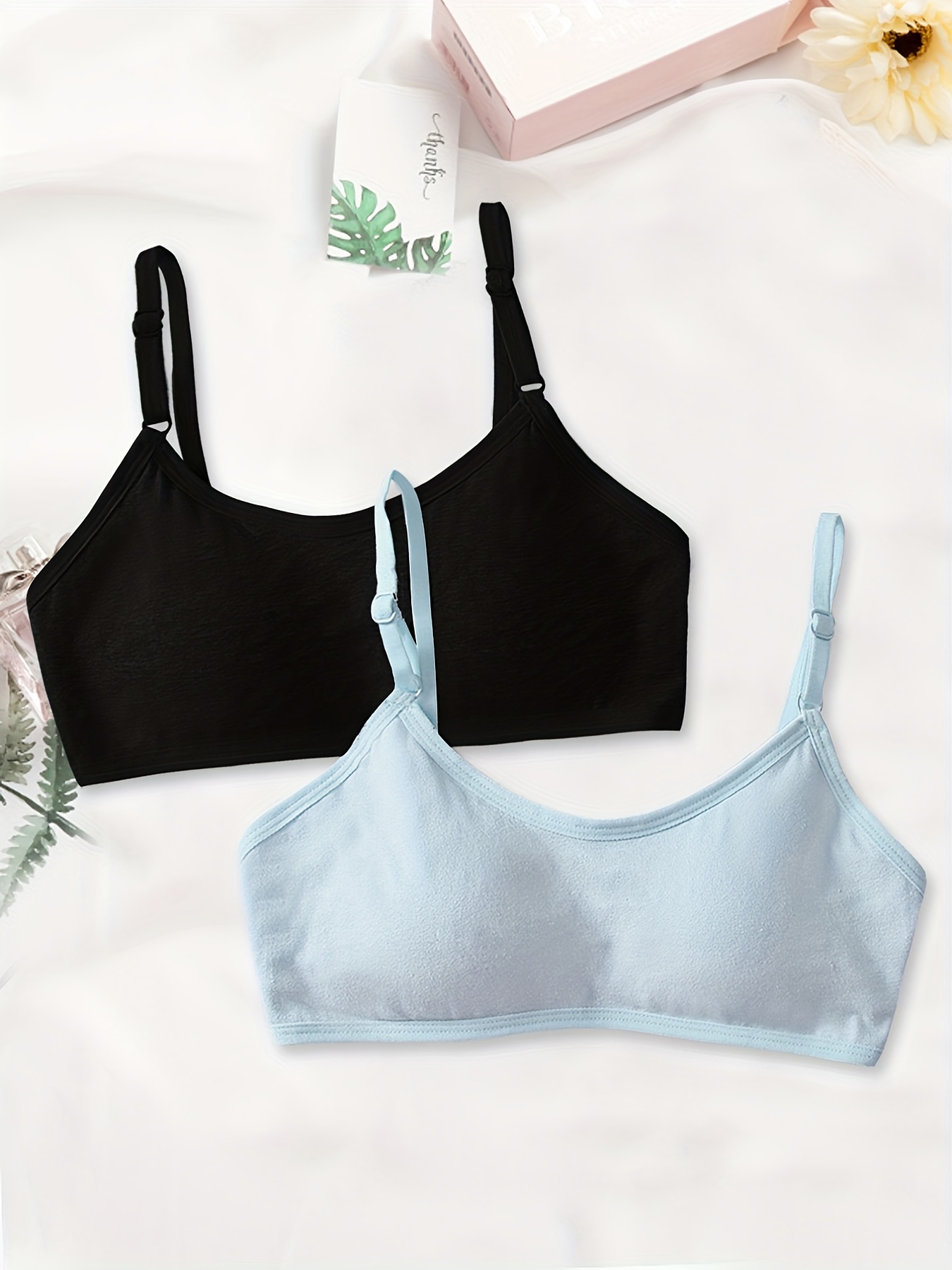 Simple Comfortable Solid Color Bra Without Steel Ring - Temu
