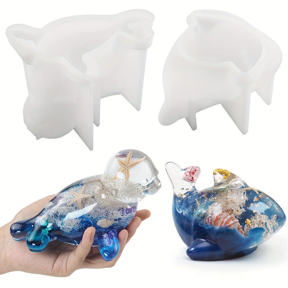 3D Fish Resin Molds Crystal Epoxy Resin Silicone Mold Sea Animal