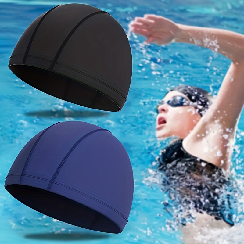 Gorro de natación con protección auditiva 3D - Gorro de natación para  mujeres, hombres y niños - Gorro de piscina - Gorro de natación para mujer  - Gorro de natación impermeable 
