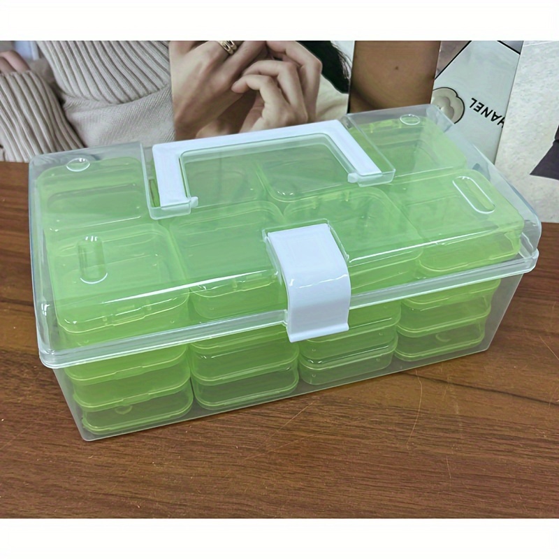 Conjunto 32 Cajas Almacenamiento Plástico Transparente Cajas - Temu
